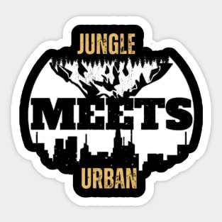 JUNGLE MEETS URBAN Sticker